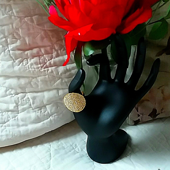 Coach Jewelry - COACH rhinestone encrusted gold ring!